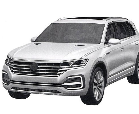 Volkswagen запатентовал внешность кроссовера Touareg 2017 года