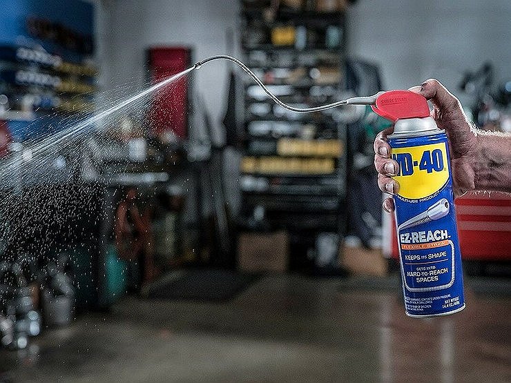 Отмыть масло wd 40