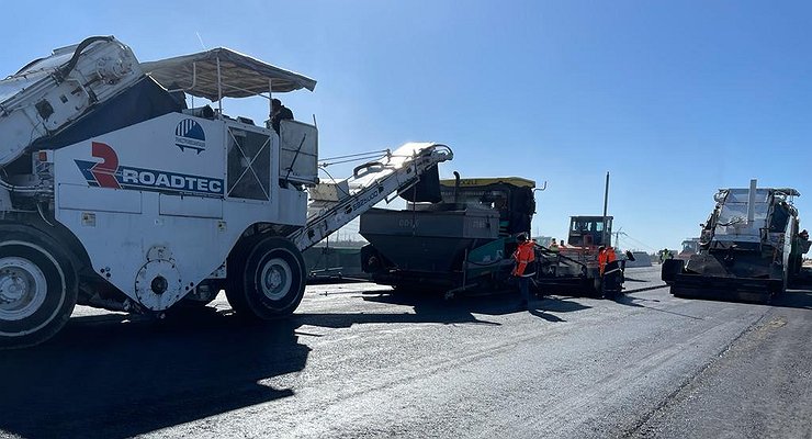 Which roads are being repaired and built “at a faster pace”