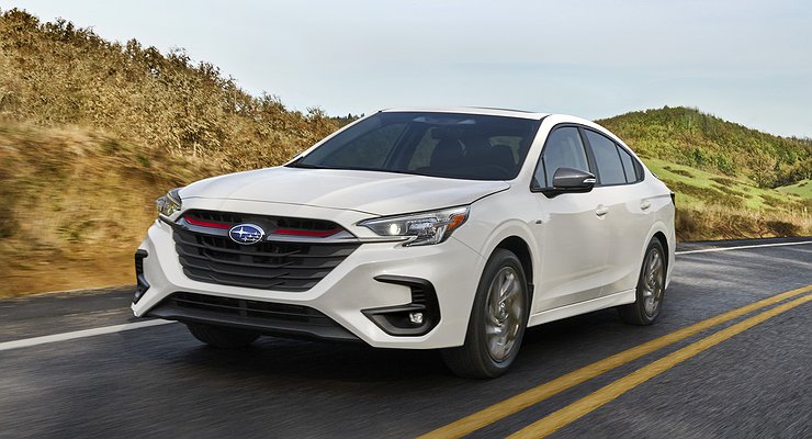 Subaru Legacy got zigzag headlights after the update