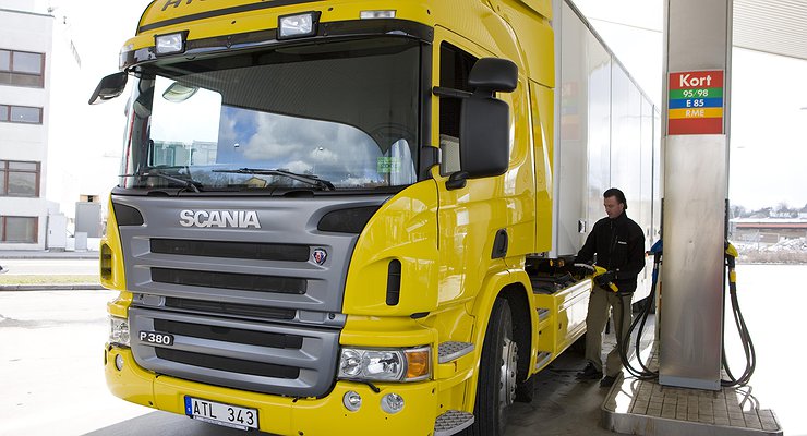 In Belarus, European truck drivers are forced to fill up with fabulously expensive diesel