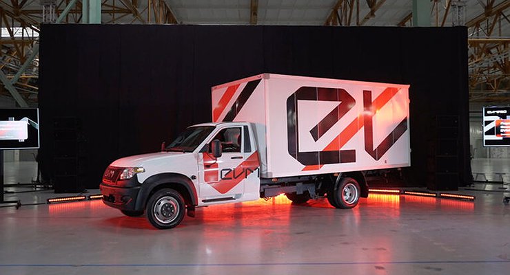 There was a special presentation of the no less special UAZ “Profi”