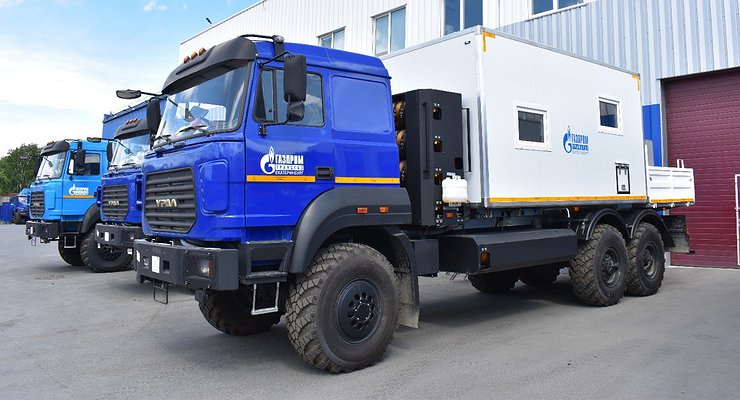 Gazprom ordered unique vans for “flying crews”