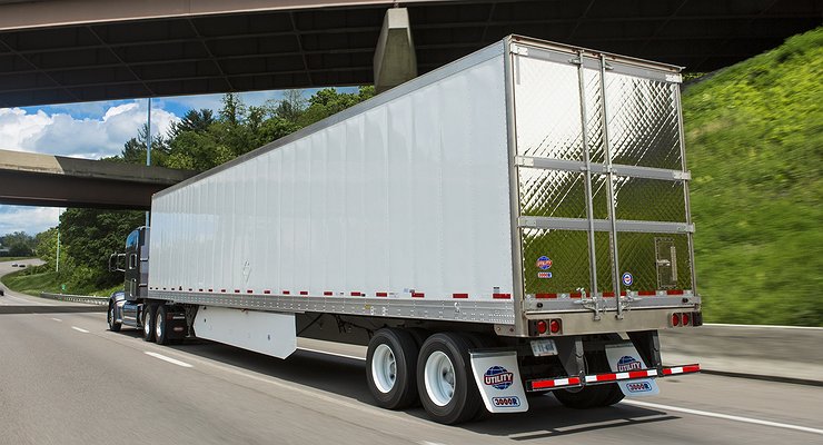 Why do truck trailer doors have a diamond-shaped finish?