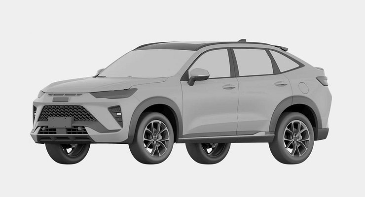Haval in Russia has the appearance of a new coupe-shaped crossover H6S .  patented