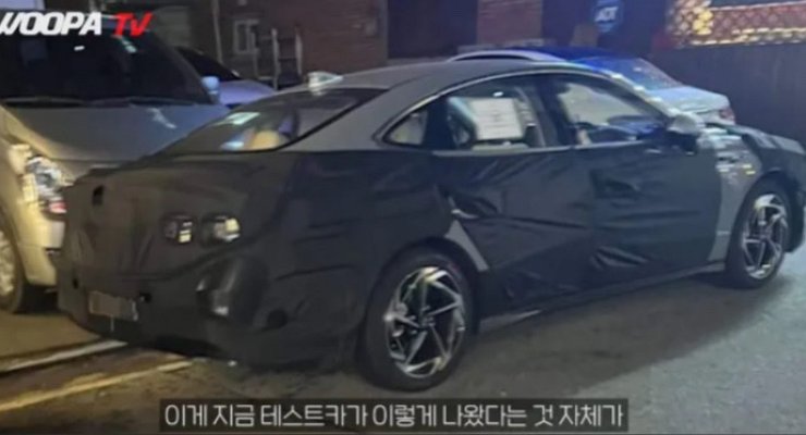 Updated Hyundai Sonata spotted for the first time during road testing