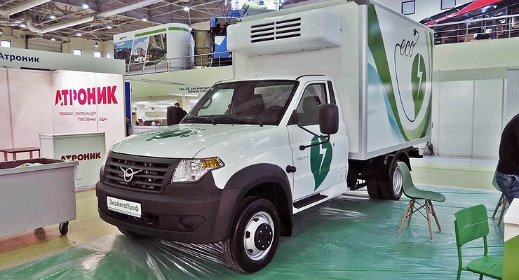 Electricity fashion: another electric UAZ Profi was shown in Moscow