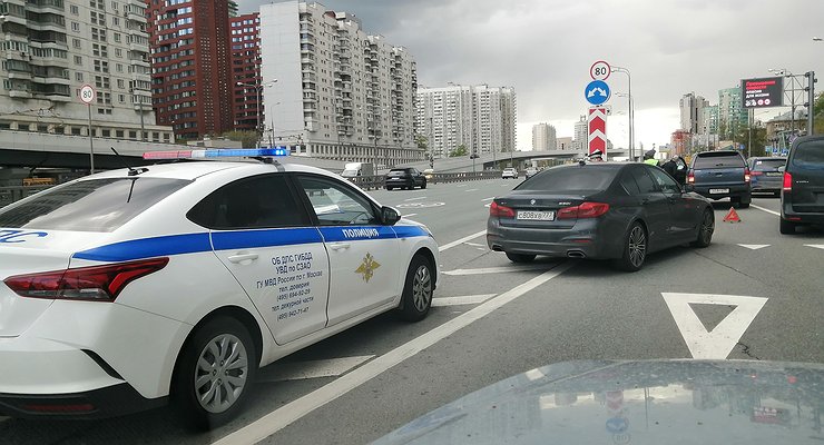 How the traffic police deprive “rights” for an accidentally knocked down traffic cone