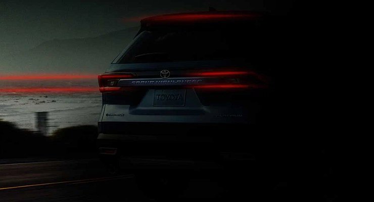 Published the first image of the crossover Toyota Grand Highlander