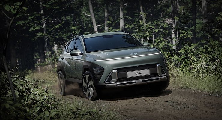 Hyundai showed the appearance of the second generation Kona crossover