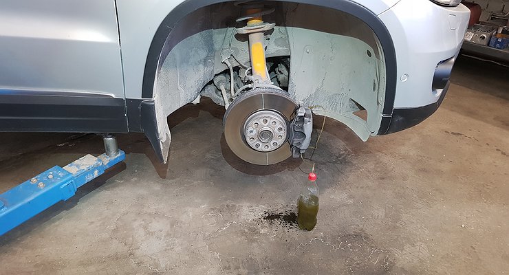Why after replacing the “brake” and pumping the system, the behavior of the car changes