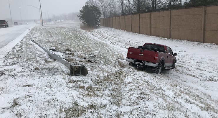 What is better for the driver to crash into if an accident is unavoidable