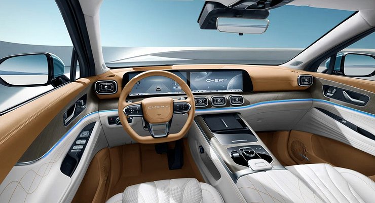 Chery showed the interior of the new Tiggo 9, which arrives in Russia