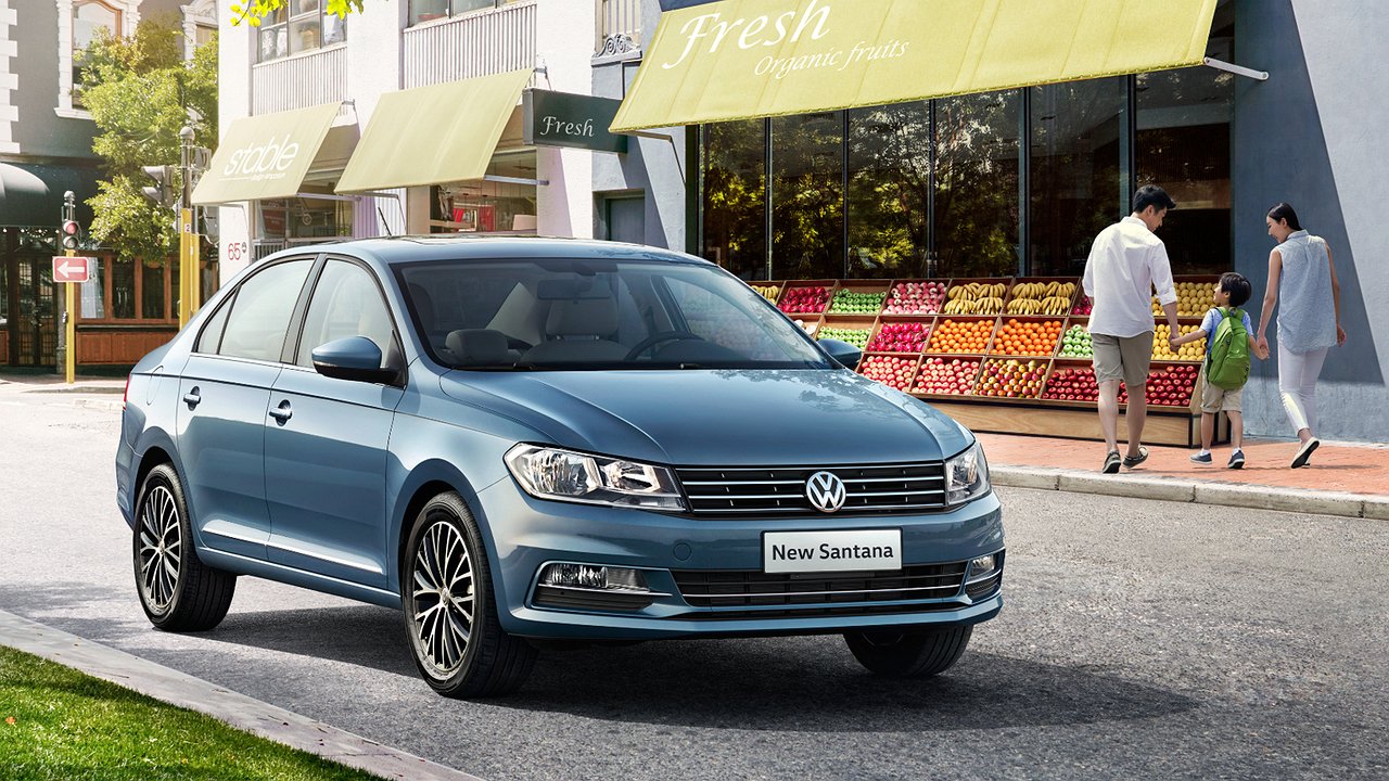 Compact sedan Volkswagen Santana arrived in Russia