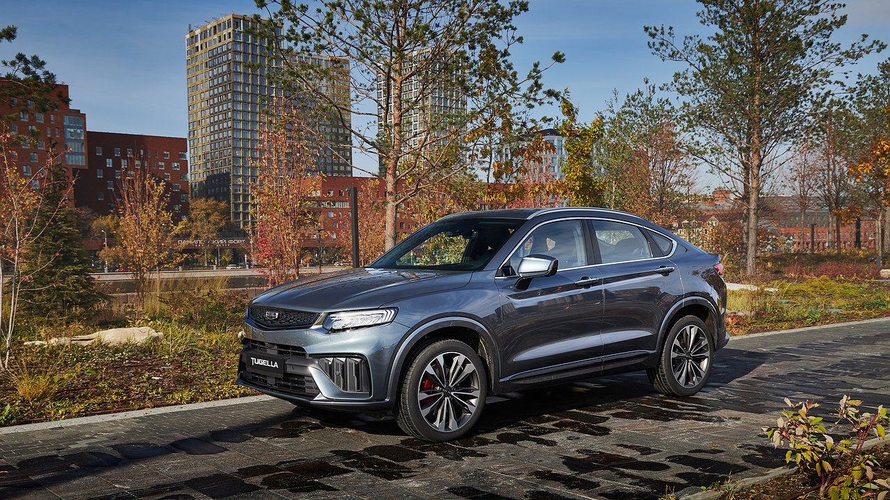 Geely rolled out a “budget” modification of the Tugella coupe crossover to the Russian market