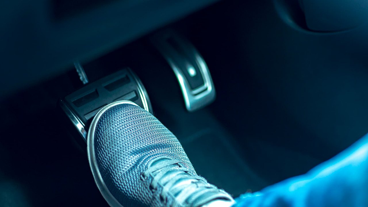 Why does the engine stall when you press the brake pedal?
