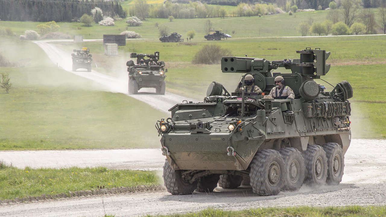 What does the appearance of the vaunted American Stryker armored personnel carriers on the Ukrainian front mean?