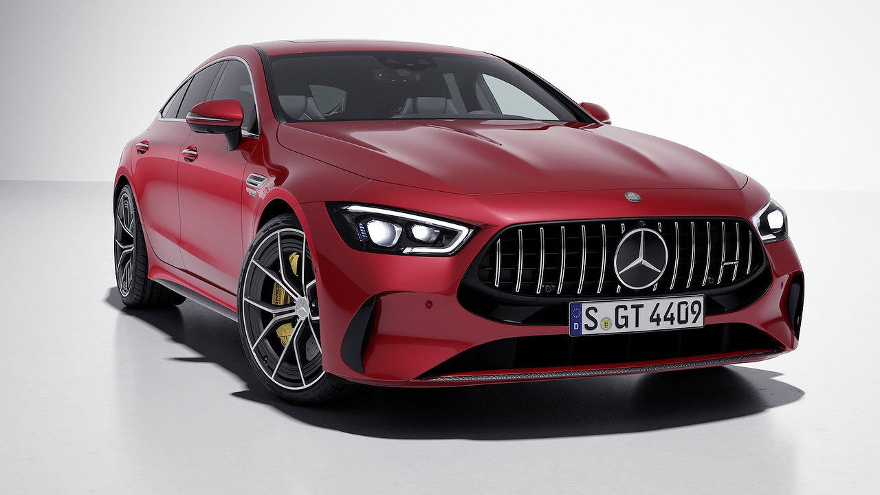 The Mercedes-AMG GT liftback has been updated and given a color worth a million rubles