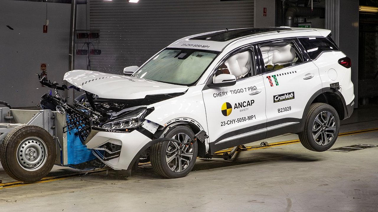 Chery Tiggo 7 Pro earned five stars in the crash test