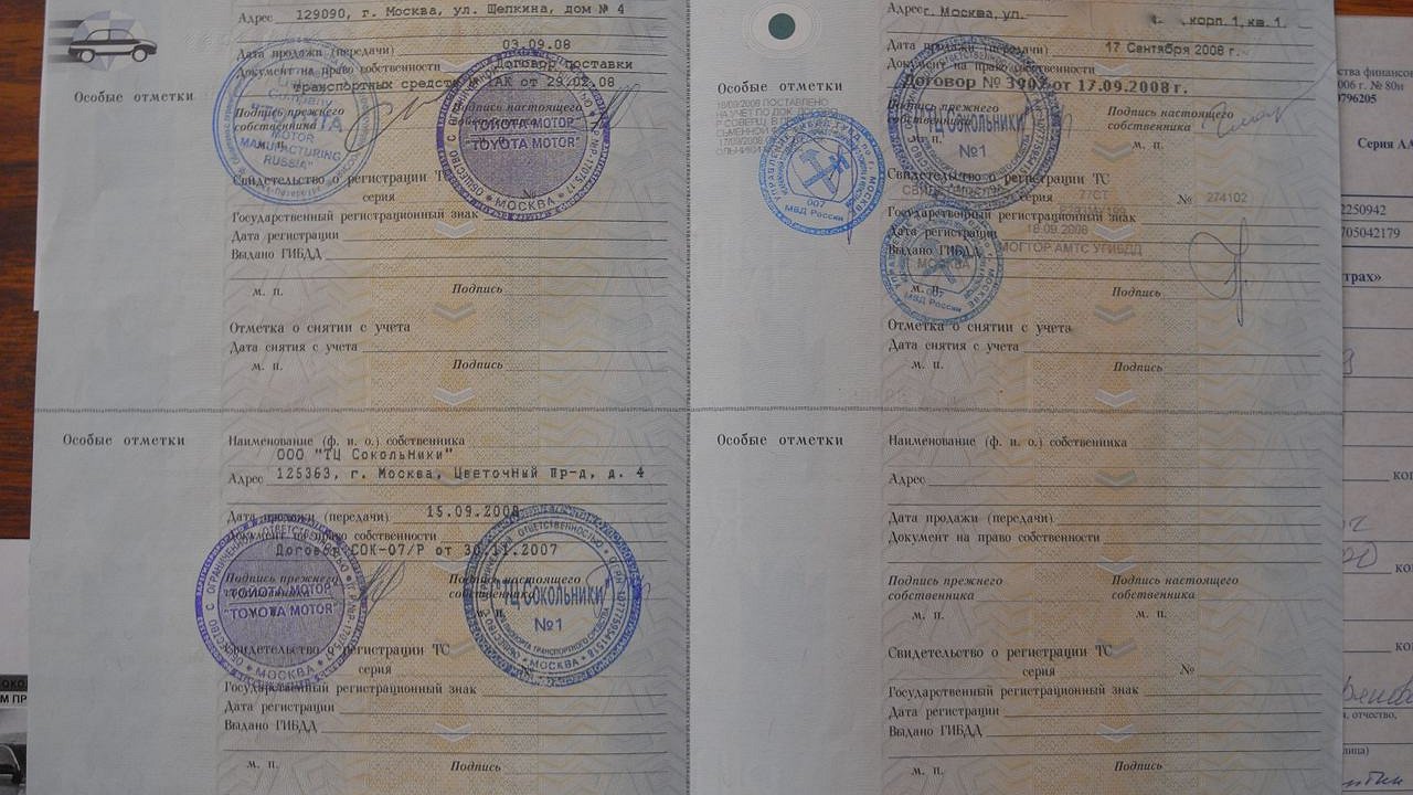Электронное птс для автовладельцев