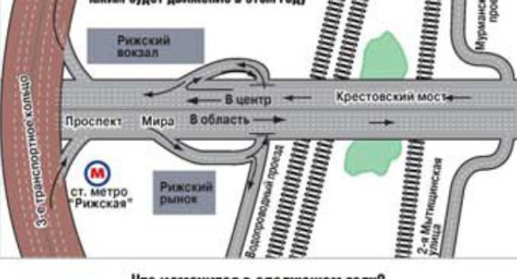 Карта метро рижская