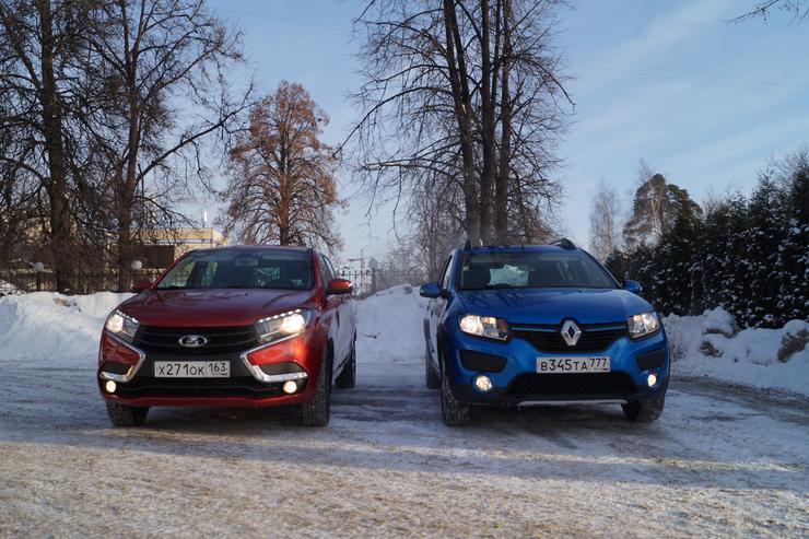 Lada xray и renault sandero stepway