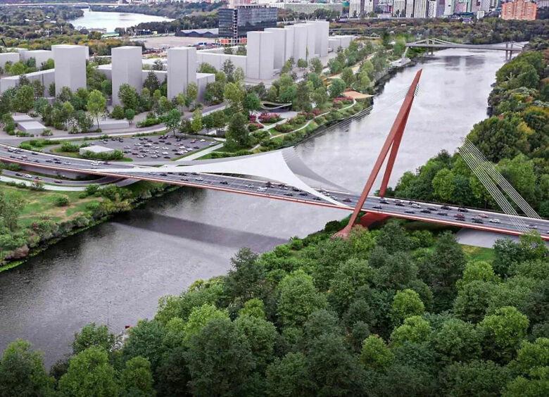 Изображение В столице построят еще один автомобильный мост через Москву-реку