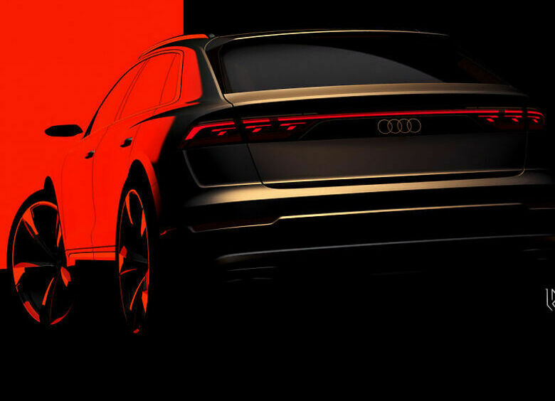 Изображение В Сеть «слили» первые изображения обновленного кроссовера Audi Q8