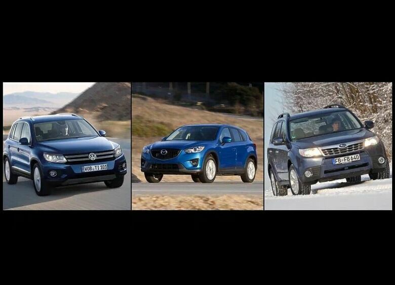 Изображение Выбираем на «вторичке» между Subaru Forester, VW Tiguan и Mazda CX−5
