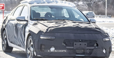 Обновленная Hyundai Elantra засветилась на дорожных тестах