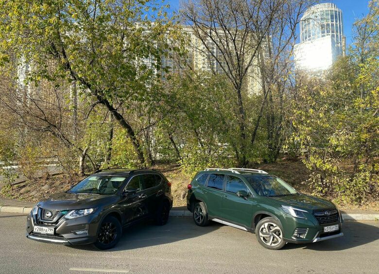 Изображение «Вариаторы» на заданную тему: тест-драйв Nissan X-Trail и Subaru Forester