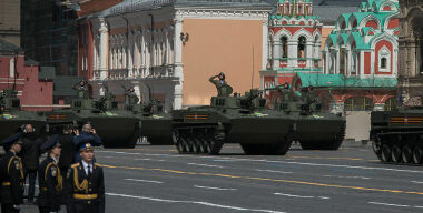 В Москве начали перекрывать улицы из-за подготовки к параду Победы