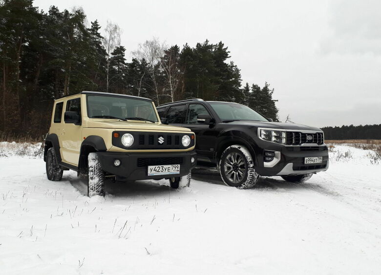 Изображение Разноклассные: тест-драйв Suzuki Jimny против Kia Mohave