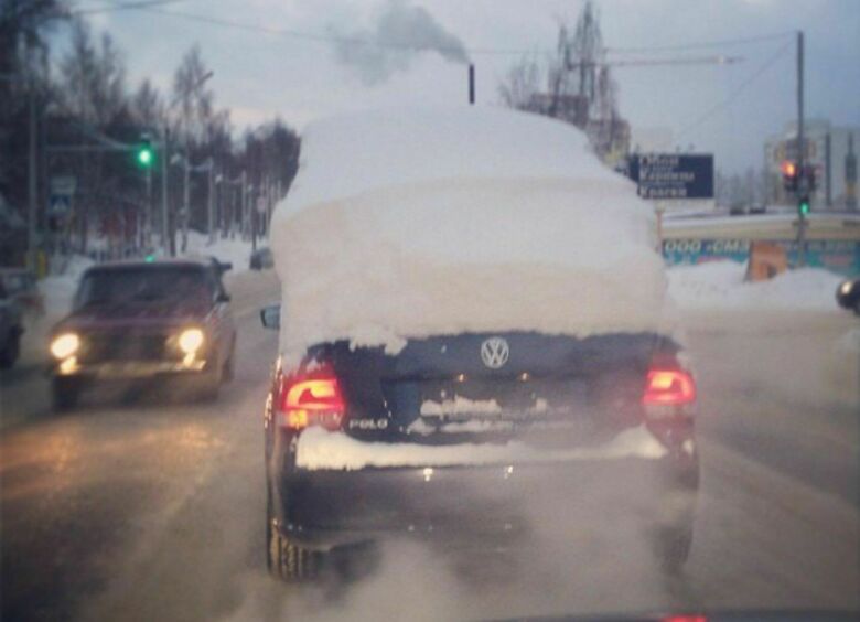 Изображение Почему водителям придется платить за снег на крыше своего автомобиля