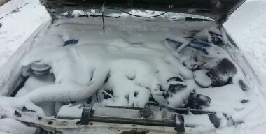 Как после сильных снегопадов водители «убивают» ремень ГРМ и мотор