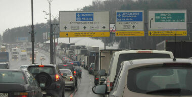 Знаки, щиты и разметка на МКАДе оказались непонятными для водителей