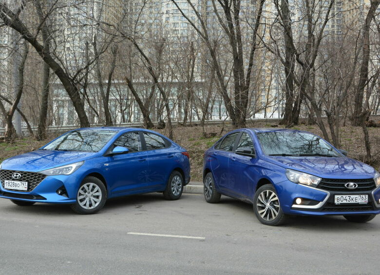 Изображение Что лучше за миллион рублей: тест-драйв Hyundai Solaris и Lada Vesta
