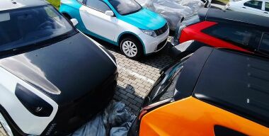 В Минске нашли целое «кладбище» Ё-мобилей