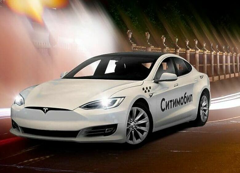 Изображение Tesla снова появилась в российском такси