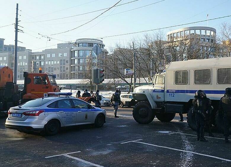 Изображение Из-за Навального в Москве перекрыли движение транспорта на ряде улиц