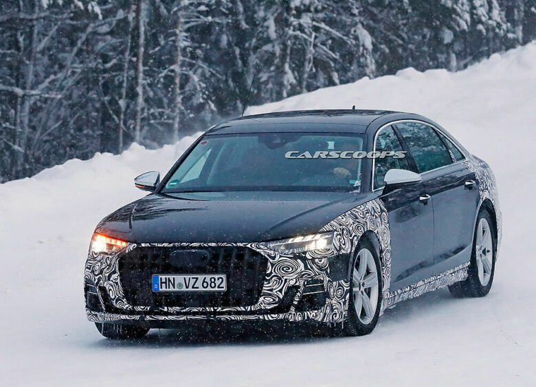 Изображение В сети появились фото новой роскошной версии Audi А8