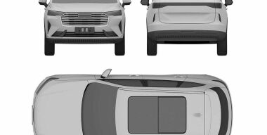 Haval H6 нового поколения запатентовали в России