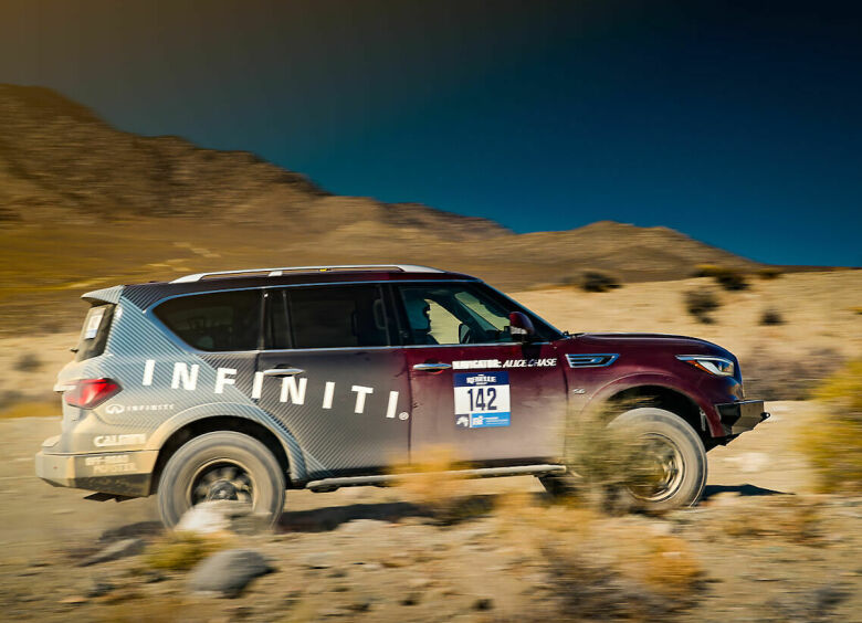 Изображение Обновленный Infiniti QX80 оценили в грязном женском ралли