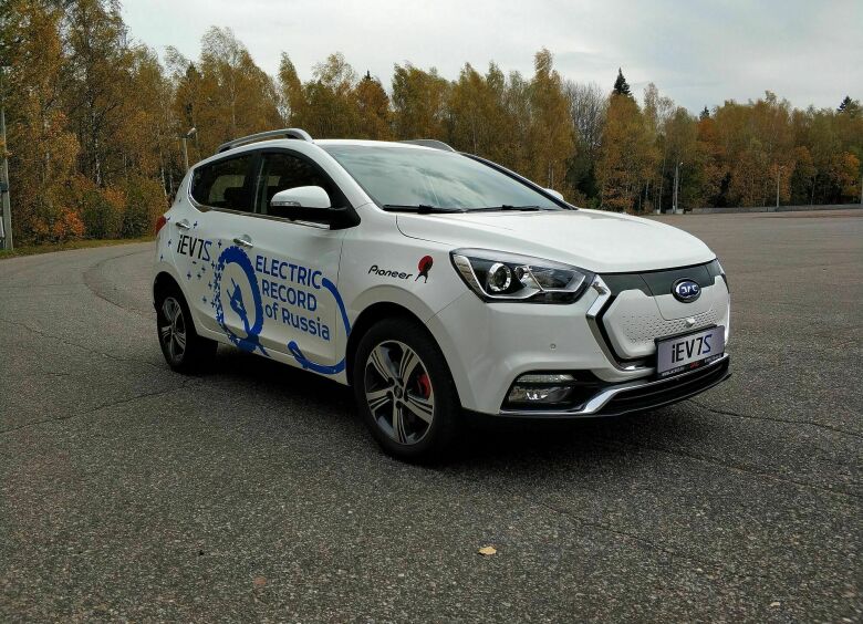 Изображение Китайский электромобиль JAC iEV7S установил в России рекорд по дальности хода