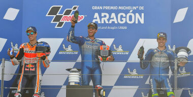 На десятом этапе чемпионата MotoGP победил Алекс Ринс