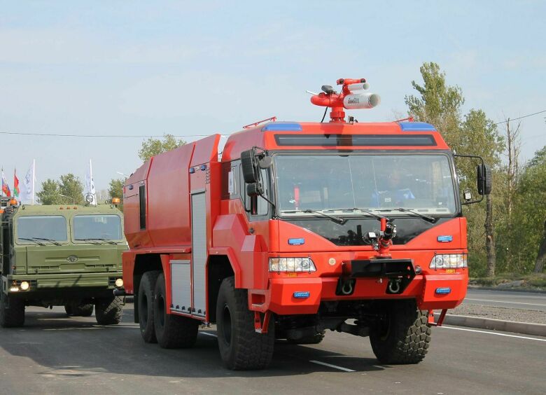 Изображение В Брянске неожиданно засветилась российская пожарная машина нового поколения