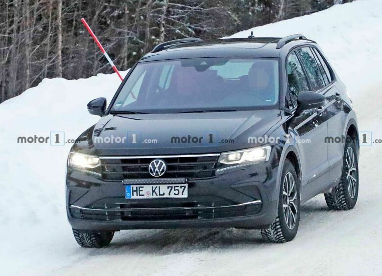 Изображение Обновленный Volkswagen Tiguan проходит дорожные тесты