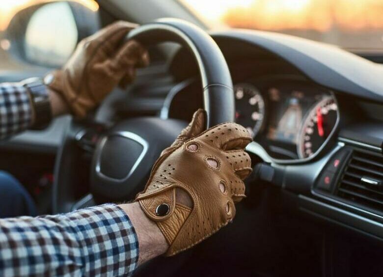 Изображение Для чего некоторые водители надевают кожаные перчатки за рулем
