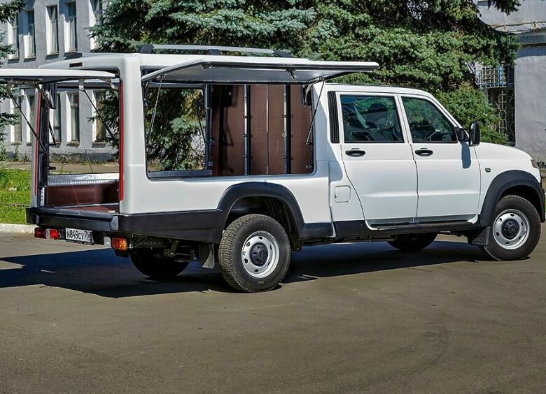 Изображение UAZ Profi превратили в фургон с необычным кузовом