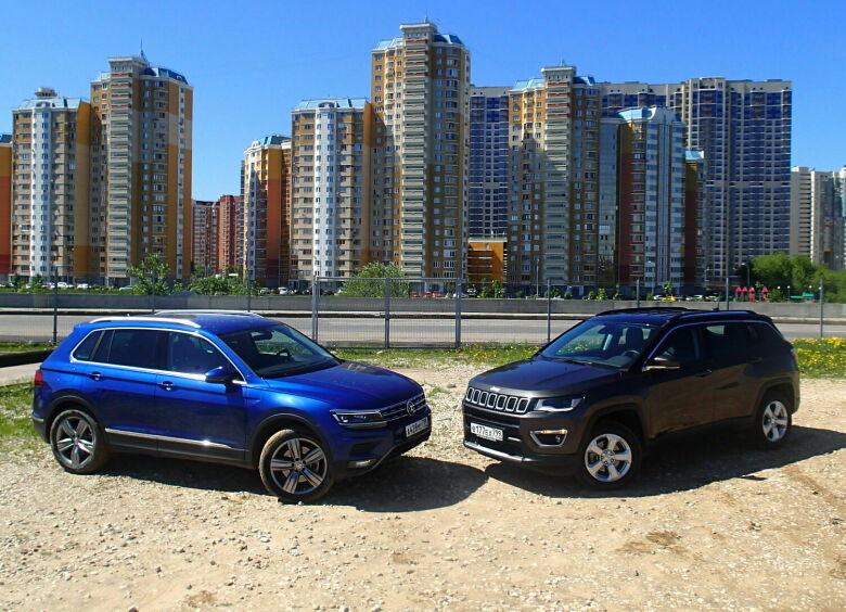 Изображение Турист и бродяга: сравнительный тест-драйв Volkswagen Tiguan и Jeep Compass